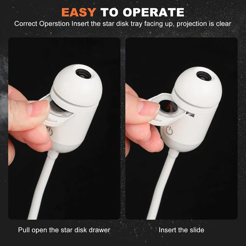 مصباح عرض النجوم الصغير المحمول بمنفذ USB